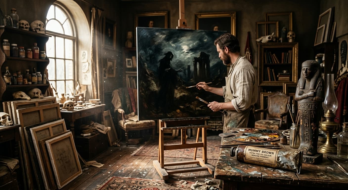 The Canvas and the Crypt: The Bizarre Victorian Obsession with Mummy Brown Paint