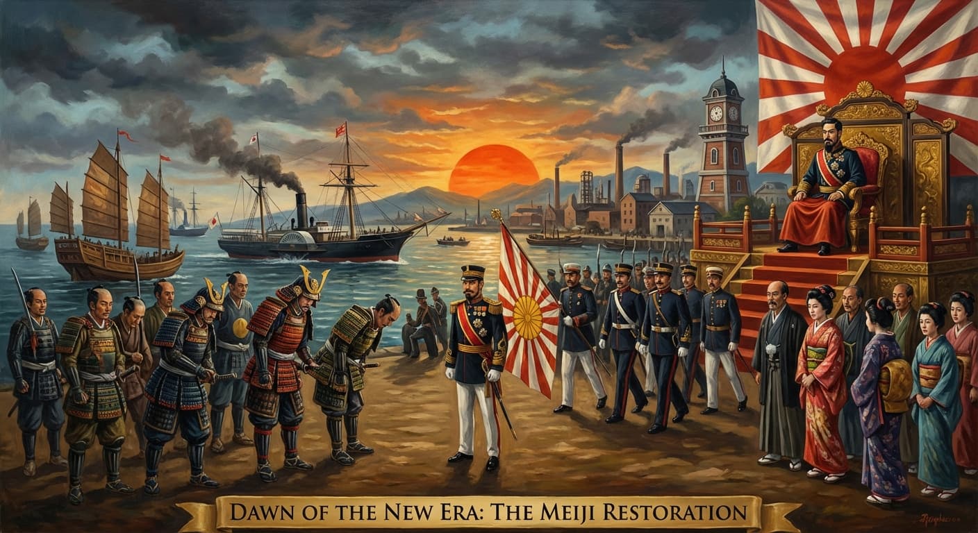 The Sun Rises Anew: Japan's Meiji Restoration and its World-Shaking Transformation